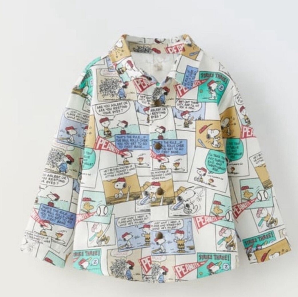 Zara peanut snoopy shirt